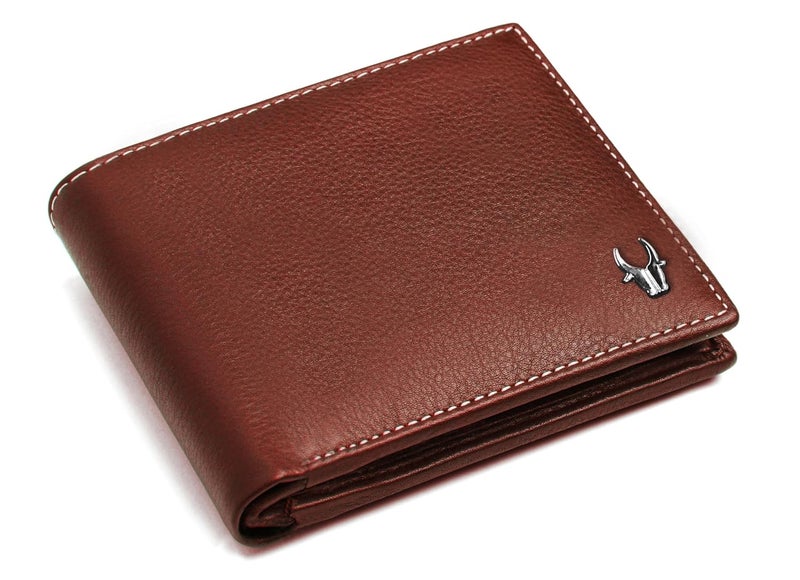 Wildhorn RFID Protected Leather Wallet for Men, Brown - Image 1