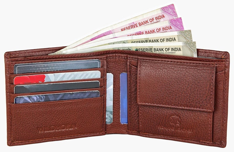 Wildhorn RFID Protected Leather Wallet for Men, Brown - Image 3