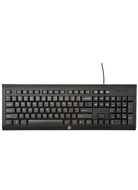 Replacement HP K200 Wired USB Keyboard (Black) Business Smartcard, classic, black, wire (USB), US, inbulit chip card reader
