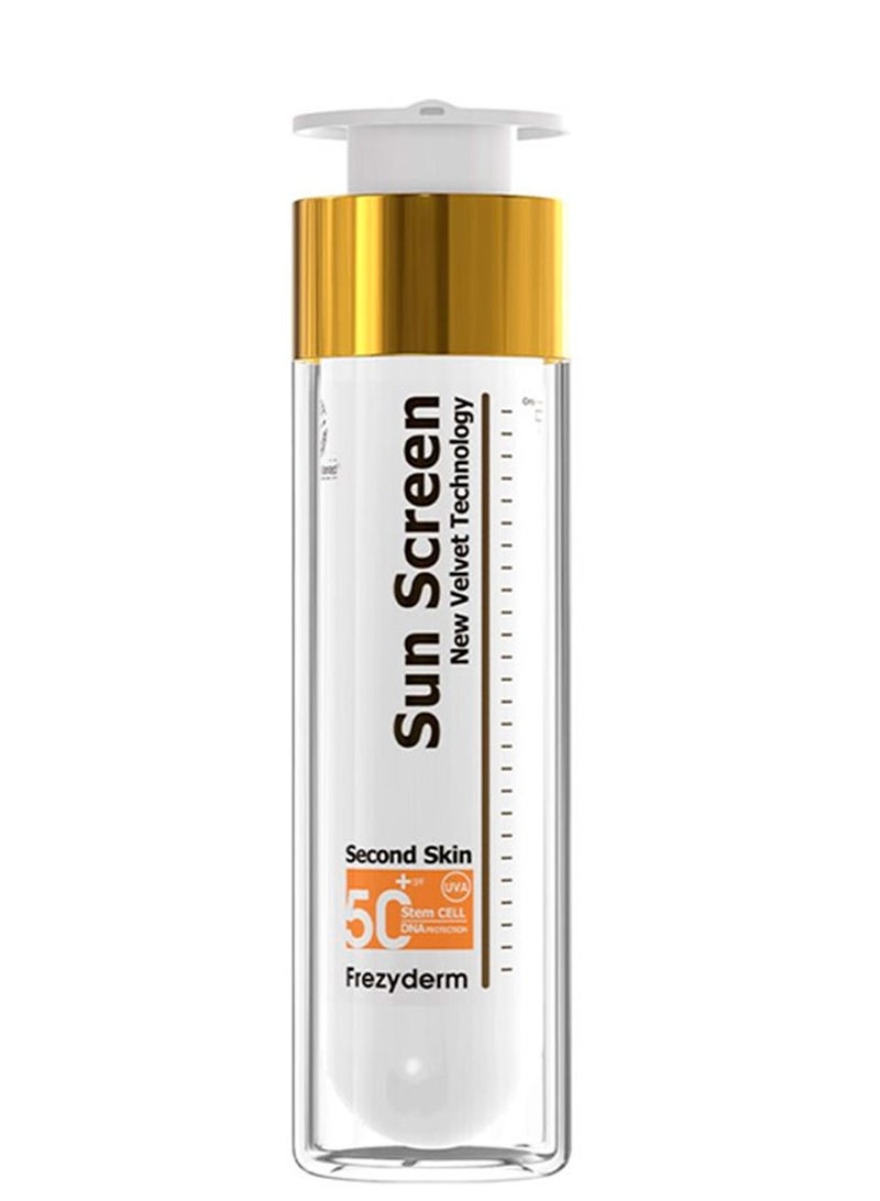 فريزيديرم واقي شمس مخملي بتقنية البشرة الثانية SPF50+ 50 مل - Image 1