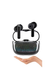 T52pro Bluetooth 5.3 Wireless Earbuds, DNS Breathing Light Headset TWS Gaming Earphone