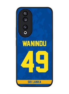 Stylizedd Rugged Black edge case for Honor 90 5G, Slim fit Case Flexible Anti Drop TPU Gel Thin Cover - Team Sri lanka Wanindu Hasaranga, Jersey No 49  - Image 1