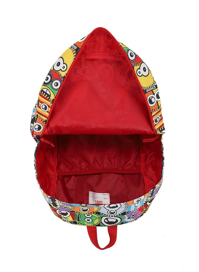 CUBS Eyes Print Waterproof Kids 28L Backpack with zip closure Ideal for 6-12 years age group, Compatible with 15" Laptop - Image 4