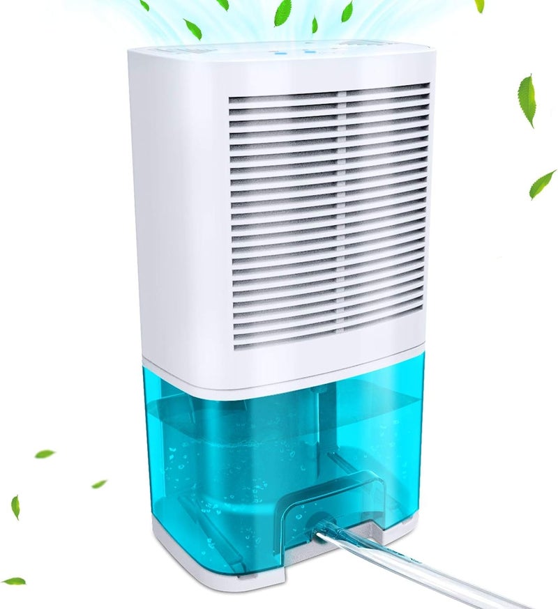 Levoair Dehumidifier 68oz2000ml Small Dehumidifier with Drain Hose for Up to 650 sqft Ultra Quiet Mini Portable Air Dehumidifier for Home Basements Bathroom Bedroom Closet Kitchen RV
