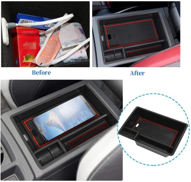 QASULER Car Armrest Storage Box for Q3 F3 2019-2020 - Image 4