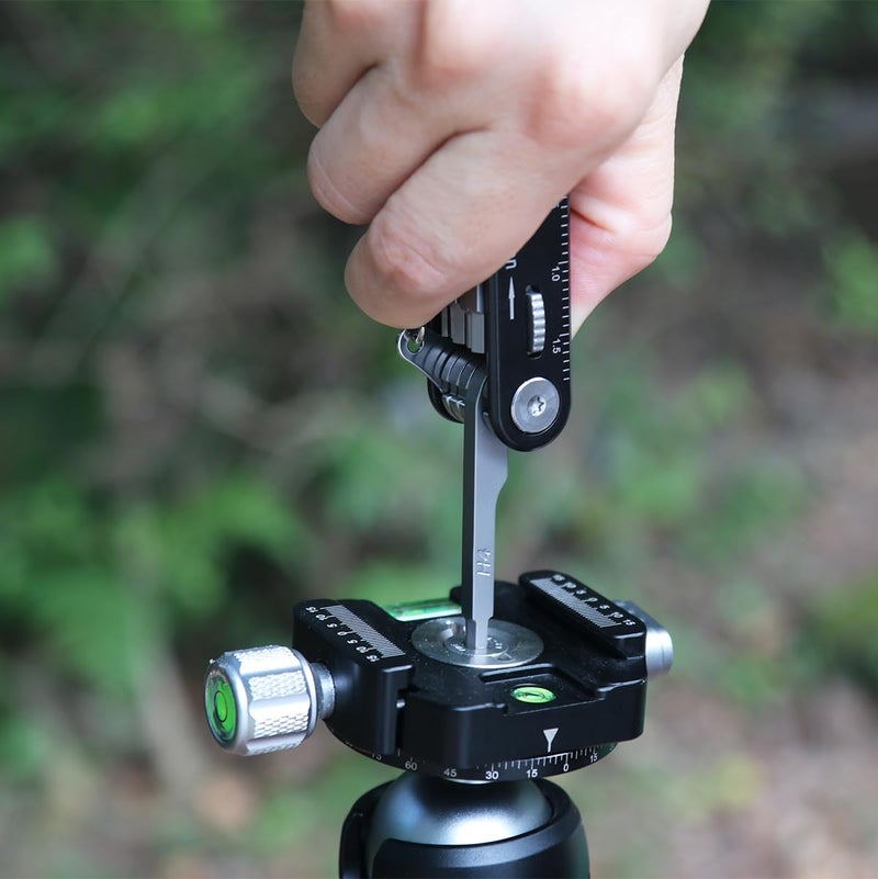 Rigdance Folding Tool Set with Screwdrivers and Hex Key Wrenches, 10-in-1 Photography Household Automobile Repair Multi-tool with Locking System (Black) - Image 3