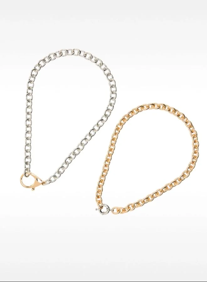 PARFOIS Set Of Necklaces With Bicolor