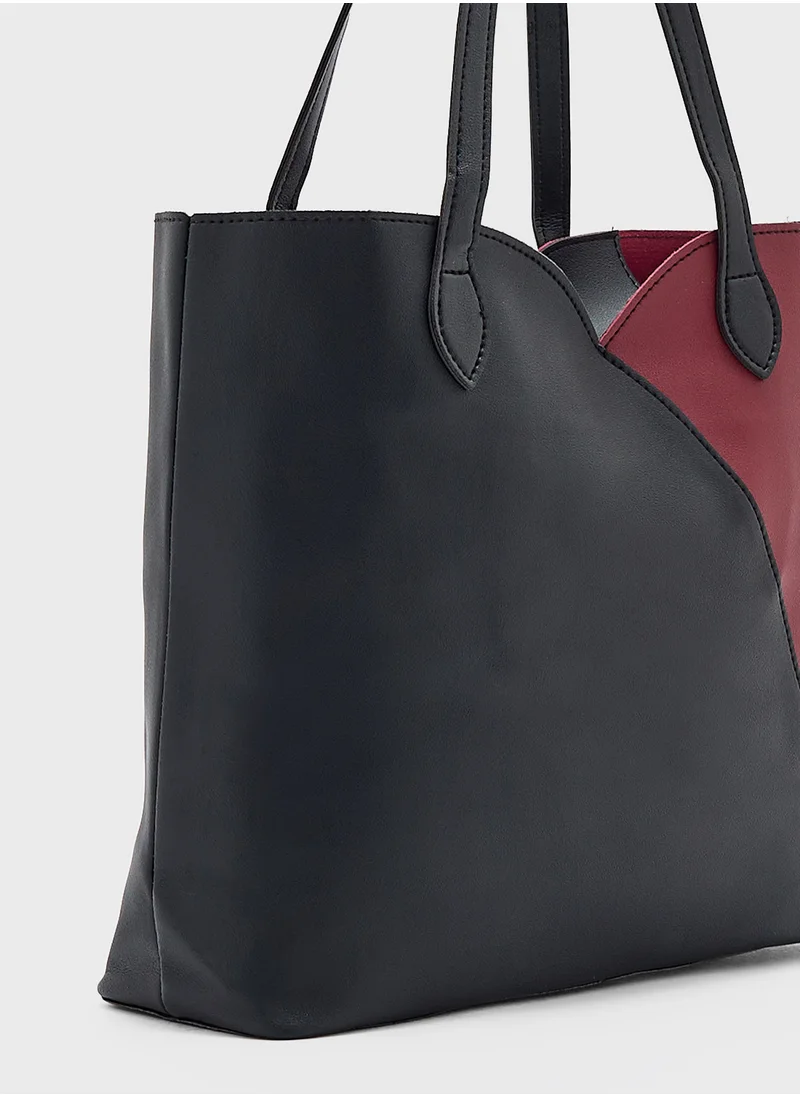 ELLA Color Block Tote Bag