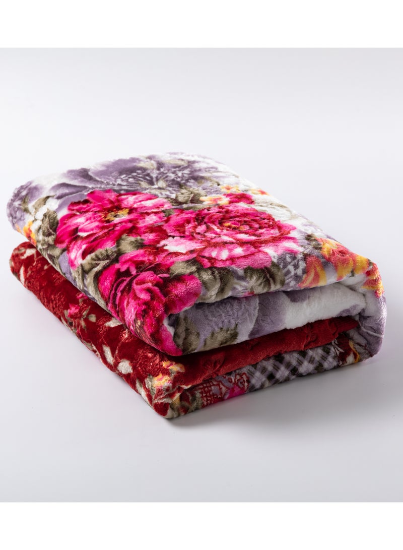 Stargold Single Ply Premium Cloudy Blanket Made by 100% Polyester SPUN YARN Obtained from Virgin Polyester Which is Suitable for winter and Rainy Season 155X210CM 5.5LB  - Image 2