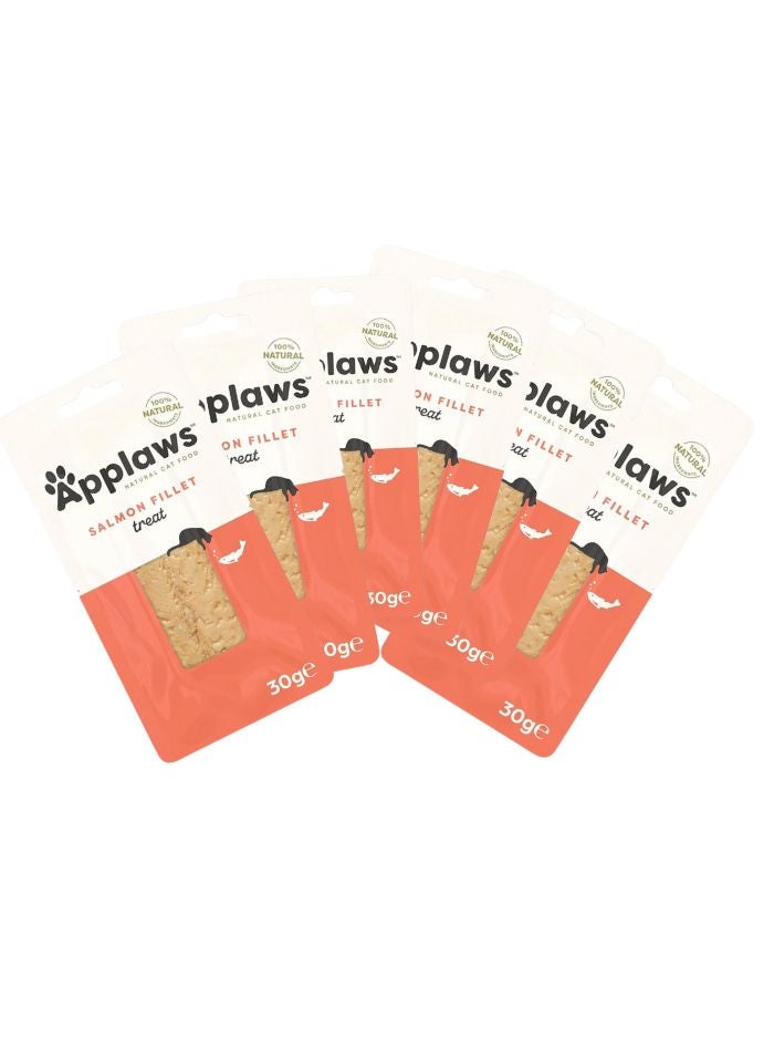 Applaws Salmon Fillet Cat Treats – 30g x 6 Packs - Image 1