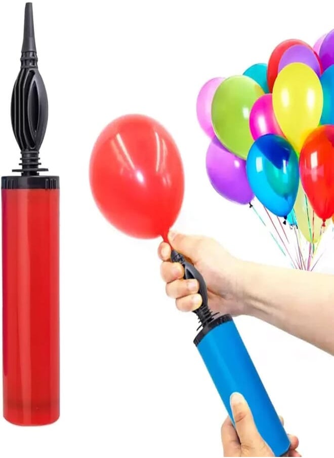 Party Propz Party Propz Balloon Manual Hand Pump For Latex Foil, Helium Air Animal Rubber Baloon/Airpump/Balloons Pumper (Multicolor) 