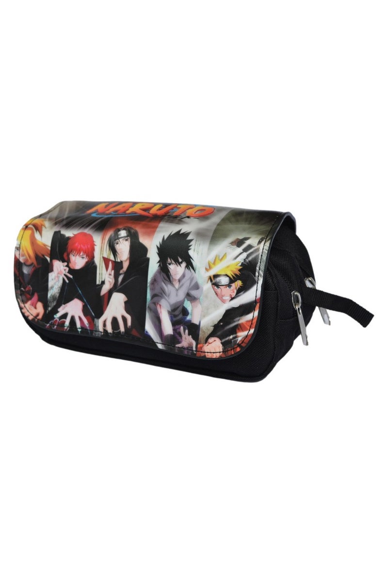 عام حقيبة أقلام أنمي «هوكاجي»، حقيبة طلابية بسحاب وغطاء علوي، متعددة الطبقات للأطفال، وتُستخدم أيضًا كحافظة بطاقات «هوكاجي». - Image 2