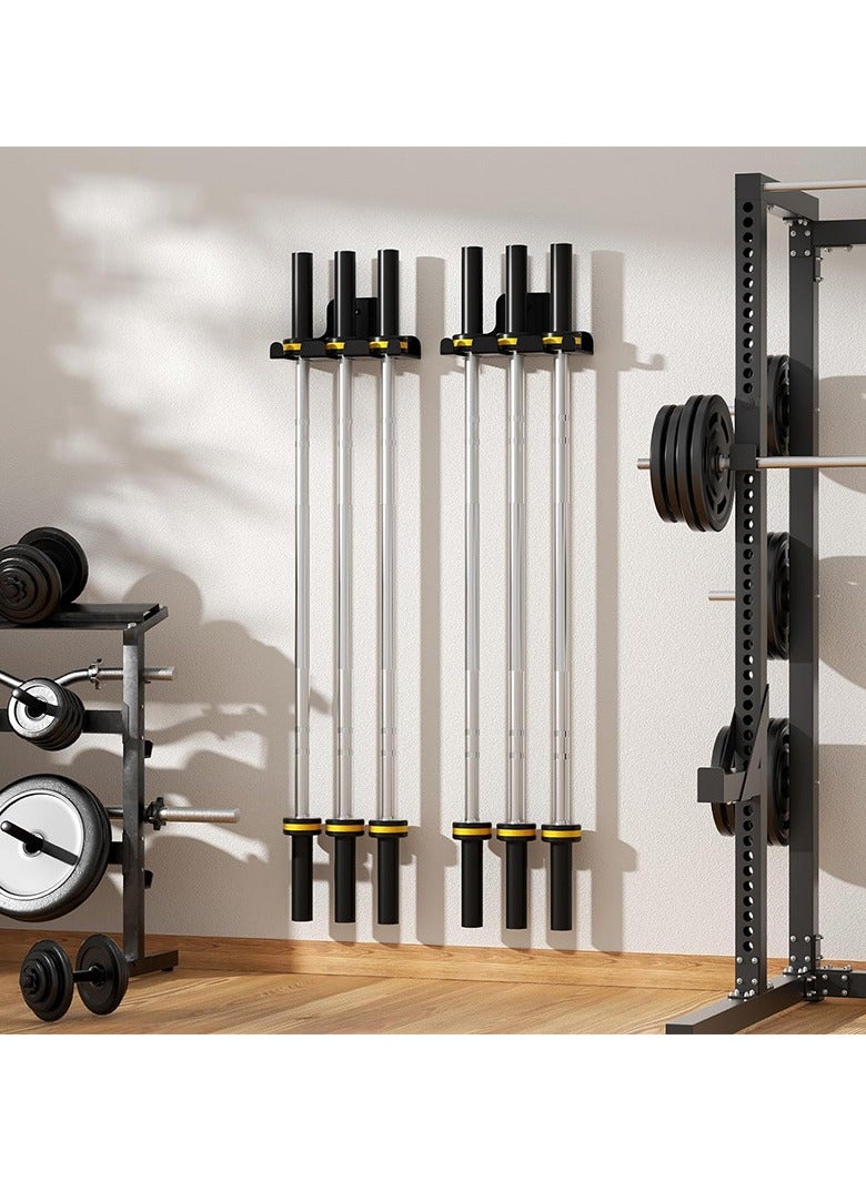 General Heavy Duty Barbell Storage Rack Vertical Barbell Stand Wall Mounted Fitness Equipment Storage Rack for Garage Gym  - Image 2