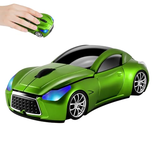 elec Space Cool Sport Car Shape 2.4GHz Wireless Mouse Optical Cordless Mice with USB Receiver for PC Laptop Computer 1600DPI 3 Buttons - Image 1