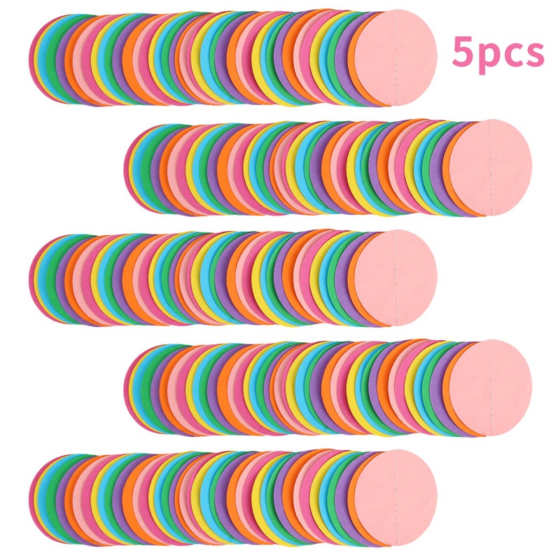 RUBFAC 5pcs Colorful Paper Garland Party Decorations Circle Dots Hanging Rainbow Decorations for Birthday Wedding Baby Shower Classroom Candyland Streamers Party Supplies (66ft) - Image 3