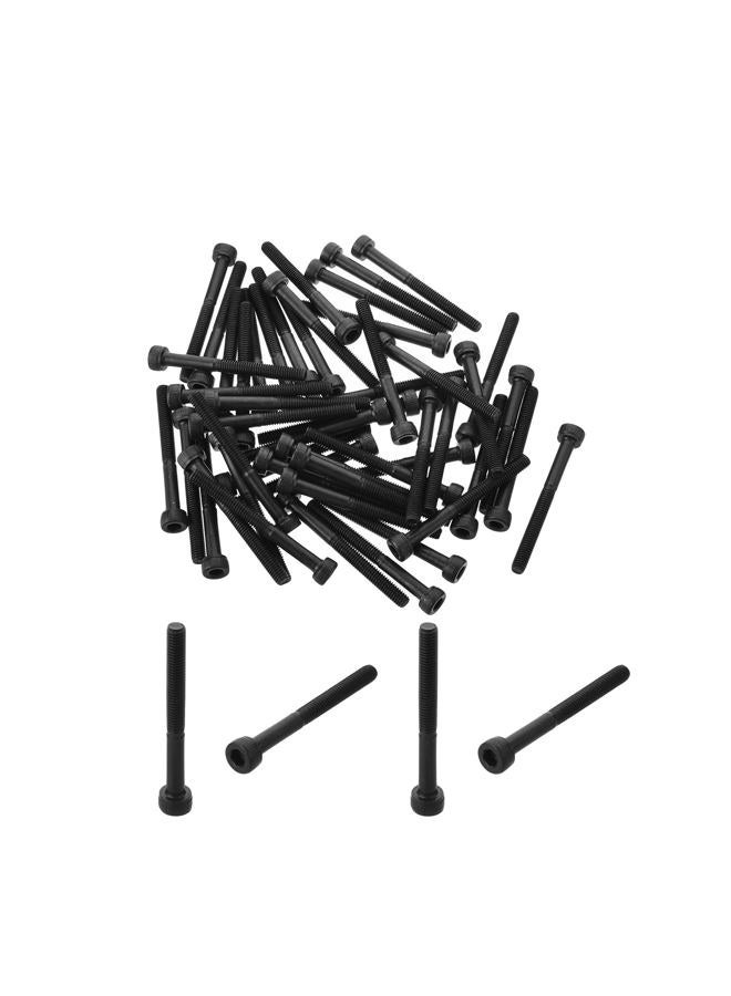 MroMax M3 x 30mm Carbon Steel Hex Socket Head Cap Screws Bolts Machine Screws Combine with Spring Washer and Plain Washers 50pcs - Image 1