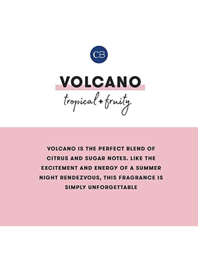 Capri Blue Volcano Scented Candles  Luxury Glass Jar Candles for Home Scented with Tropical Fruit  Sugared Citrus  Soy Wax Blend  Capri Blue Volcano  Blue Color 8 oz - Image 3