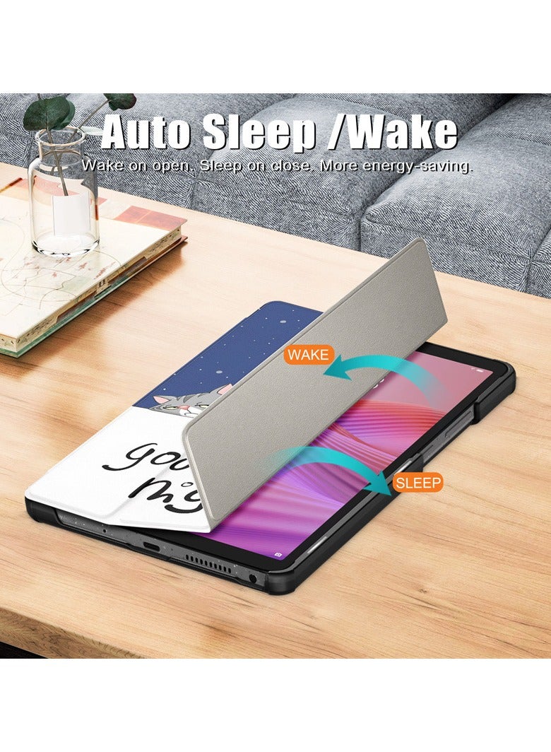 general Lenovo Tab One 2025 Protective Case Ultra-thin Tri-fold Stand Protective Case Precisely Fitted Stable Support Scratch-resistant and Wear-resistant - Image 3