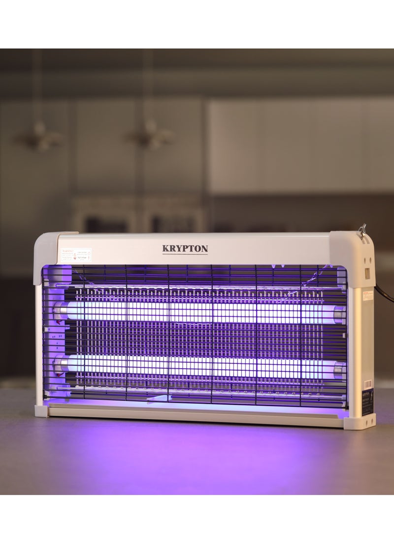 KRYPTON Krypton Insect Killer- KNBK6611/ Automatic Pest and Fly Killing Machine, 15x2 W UV Tube, Energy Saving/ Natural and Chemical Free, Advanced Technology with Low Power Consumption/ Suitable for Home, Office, Restaurants, Hospitals, etc./ White, 2 Years Warranty  - Image 1