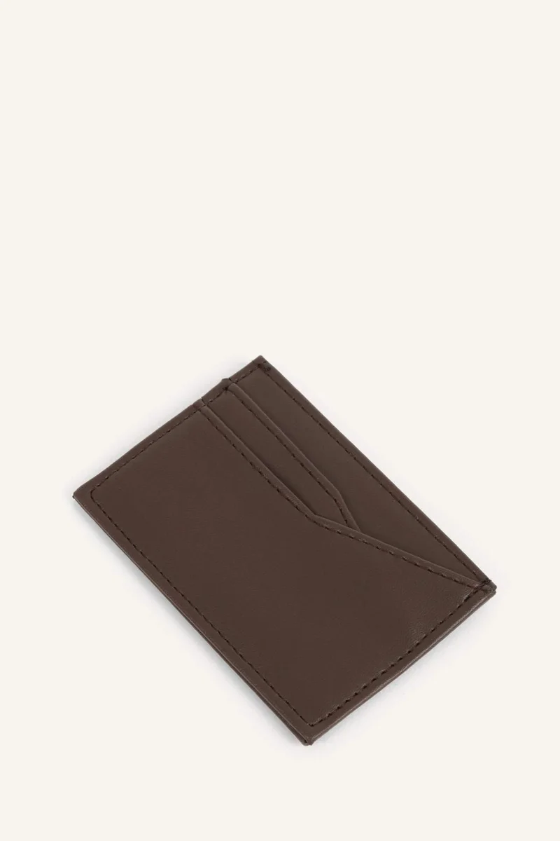 Defacto  Man Faux Leather Business Card Wallet for Men | Best Price UAE