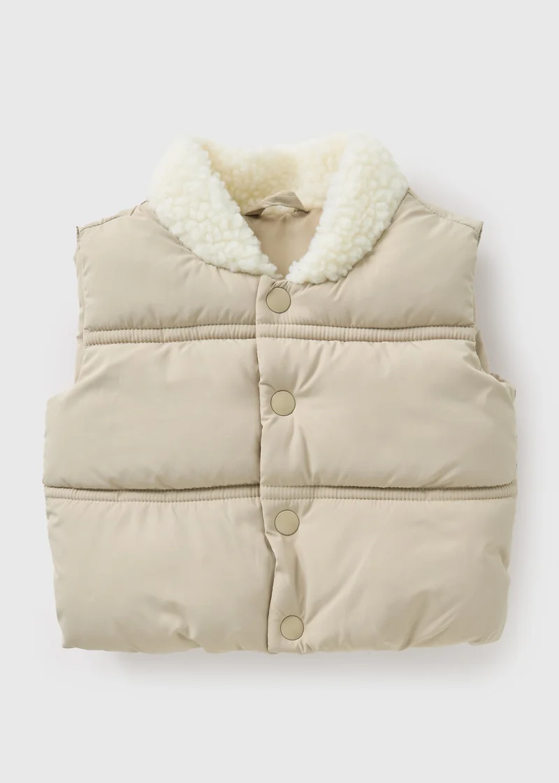 ماتلان Baby Taupe Padded Gilet