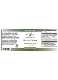 Native Remedies NativeRemedies Natural Moves - All Natural Herbal Supplement Promotes Bowel Health and Regularity as Related to Constipation - 60 Veggie Caps  - Image 5