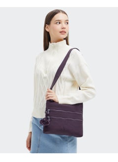 kipling Alvar Medium Shoulder Bag Across Body Ultimate Plum  - Image 2