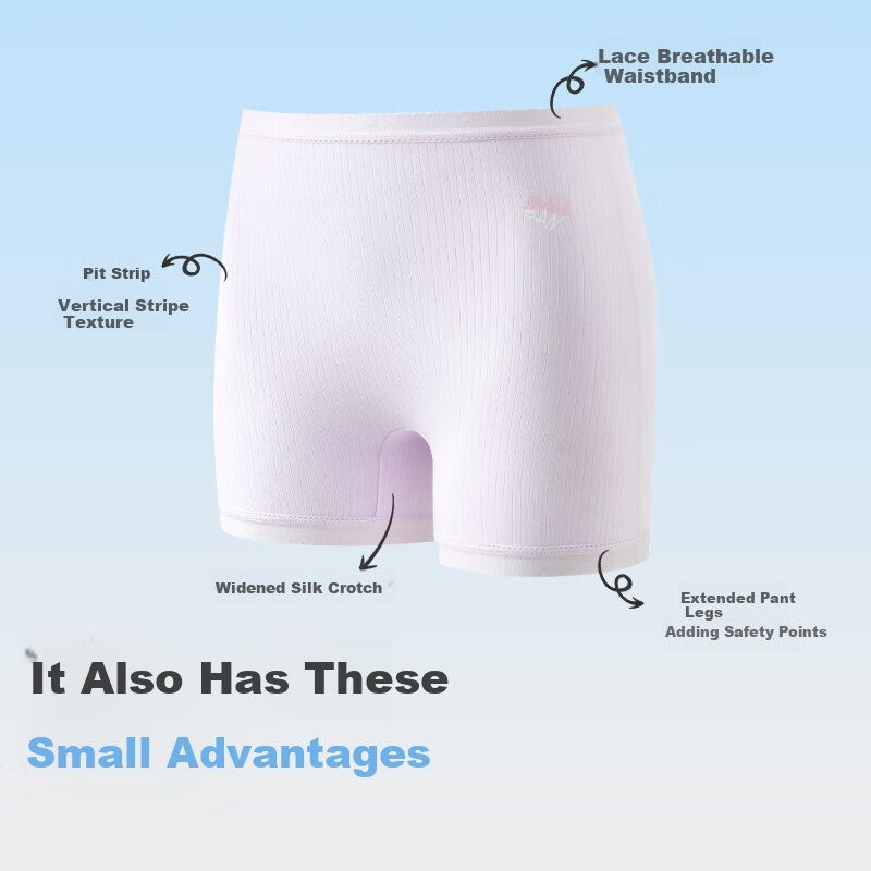 JD Jing Zao Jiusuiban Children's Safety Shorts, Girls' Lightweight Silk Crotch Undershorts, Anti-Exposure Underwear, for Older Children, 7A Antibacterial Extended Underwear - Image 5