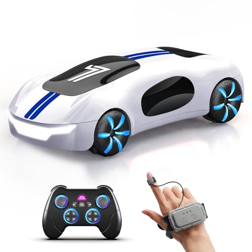 AEROQUEST Gesture Sensing Remote Control Car Drift RC Stunt Car with Light Spray  Sound 24GHz Hobby RC Cars Toy for Kids 360 Rotate Birthday Gifts for Boys Girls 412 - Image 1