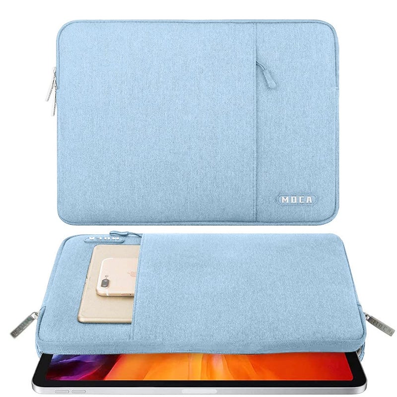 Moca 9-11 Inch Tablet Sleeve Bag Carrying Case Fits New 11-inch iPad Pro M4/iPad Air M2 2024, Air 5/4/3 10.9"/10.5", Pro 11 M2, i-Pad 10th 10.9, i-Pad 9/8th Gen 10.2, Tab S8/S9 11" - Image 1