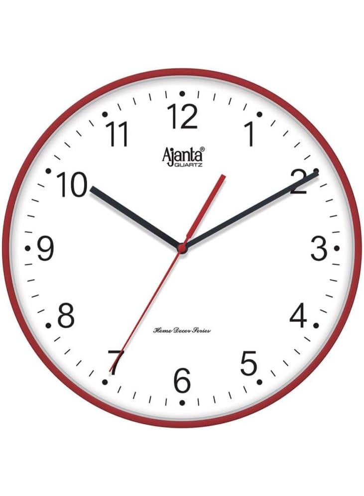 Ajanta Wall Clock - Home Decore Series Clocks - 1187 - Red - Image 1