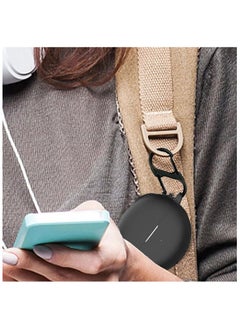 FARROBIZZ 2PCS Silicone Case for HUAWEI FreeClip Wireless Earbuds Protective Case with Hook Carabiner (Black&Blue)  - Image 4