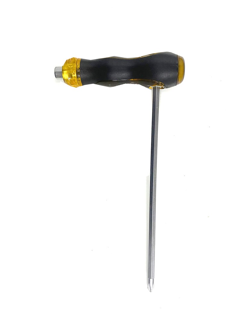 Jon Bhandari Tools 3-Way Interchangeable Screwdriver | Slotted & Phillips Head (6.3 x 200mm) | Heavy Duty Hand Tool for Home, Garage & Electrical Use - Image 3