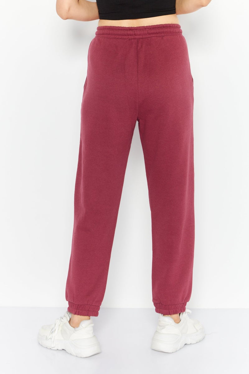 Red Tape Women Regular Fit Track Pants, Maroon  - Image 3