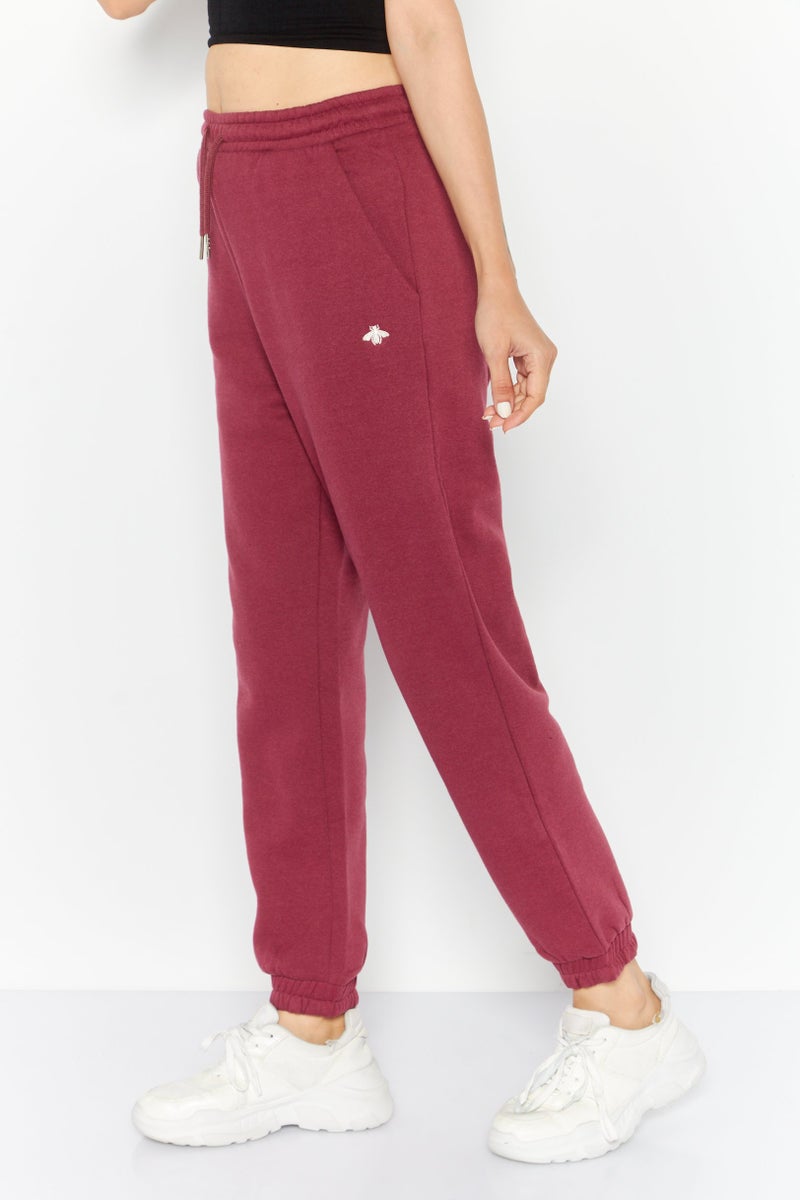 Red Tape Women Regular Fit Track Pants, Maroon  - Image 2