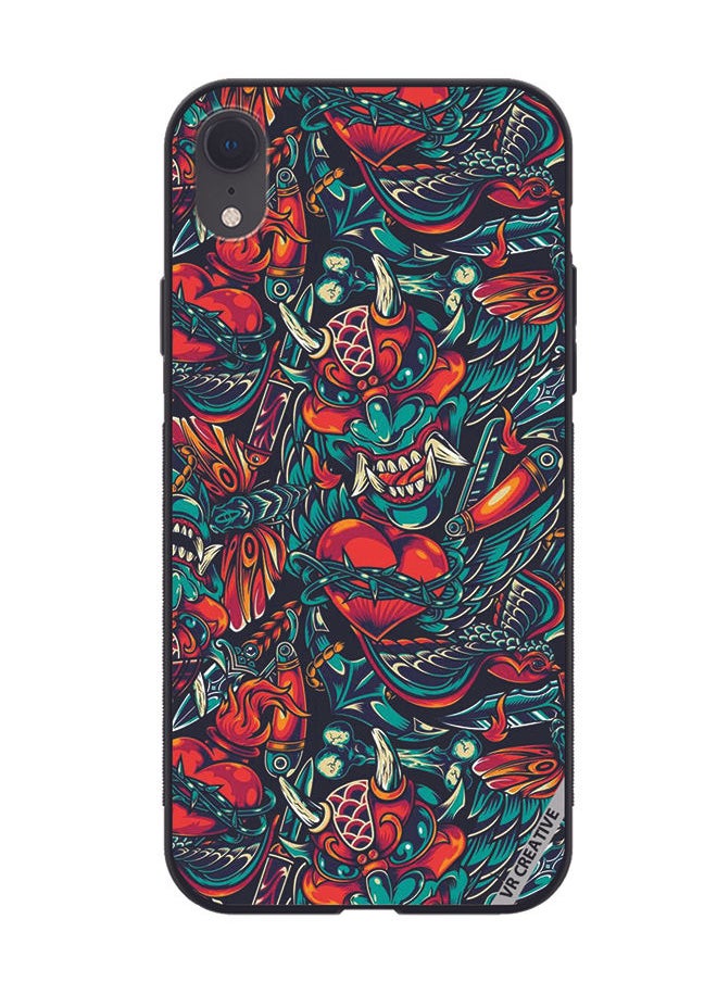 VR CREATIVE - Protective Case Cover For Apple iPhone XR Devil Design Multicolour - Image 1