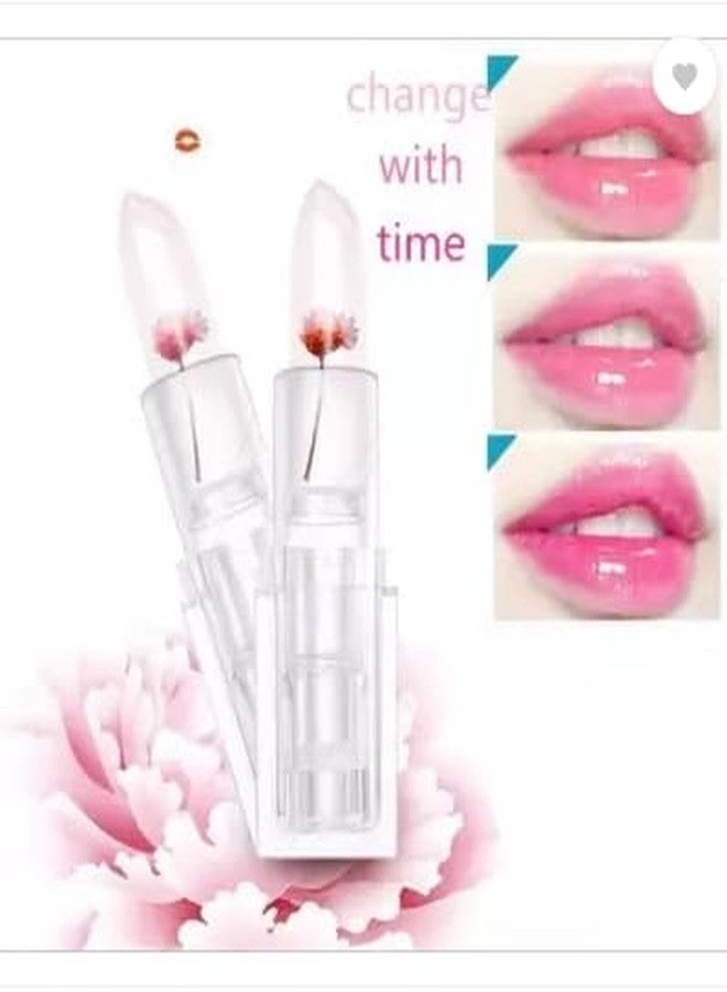 SHENY SOFT New Waterproof Flower Lipstick Jelly Flower Transparent Color Changing Lipstick - Image 3