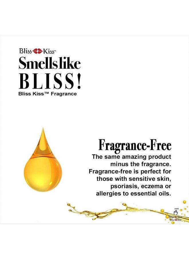 Bliss Kiss - Fragrance Free | Nail Oil Cuticle Dropper w/Vitamin E & Jojoba⏤Nail Strengthener Nail Growth Treatment for Brittle Peeling Breaking Thin Nails | 0.5oz | - Image 1