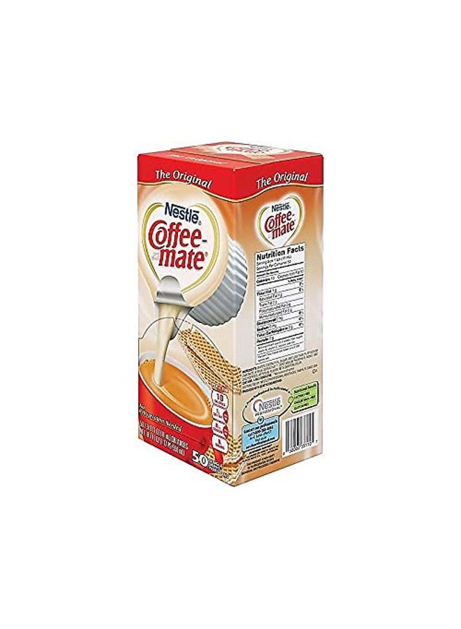 Nestle Nestlé 35110 Coffee-Mate Original Flavor Creamer, Single Serve Portions, 50/Box - Image 4