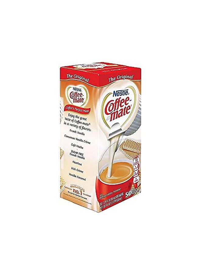 Nestle Nestlé 35110 Coffee-Mate Original Flavor Creamer, Single Serve Portions, 50/Box - Image 2