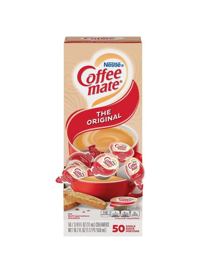 Nestle Nestlé 35110 Coffee-Mate Original Flavor Creamer, Single Serve Portions, 50/Box - Image 1