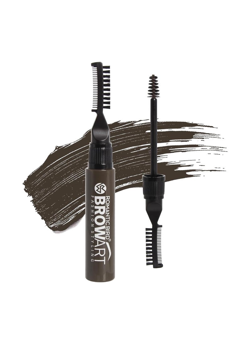 DAGEDA DAGEDA Eyebrow Gel with DualEnded Brush Sculptured Volumizing Eyebrow Mascara for Eyebrow Makeup LongLasting Waterproof Eyebrow Color Eye Brow Gel Brown 01 Grey Brown 