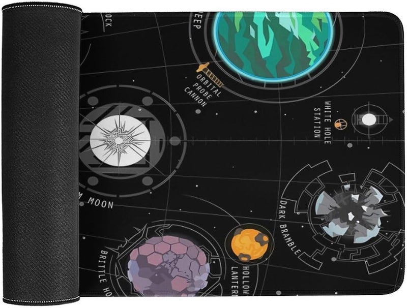 Keebik Gaming Mouse Pad, Outer Wilds System Mouse Pad 11.8x23.6 Inch Large Extended Computer Mouse Mat Keyboard Full Desk Mousepad for Gaming, Office, Home - Image 3