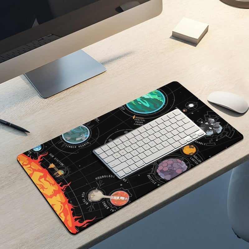 Keebik Gaming Mouse Pad, Outer Wilds System Mouse Pad 11.8x23.6 Inch Large Extended Computer Mouse Mat Keyboard Full Desk Mousepad for Gaming, Office, Home - Image 5