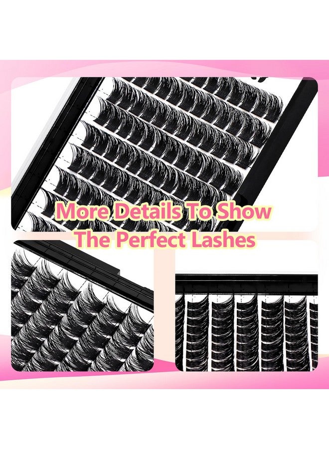 هاناهول صينية كبيرة، 10-20 مم للاختيار من بينها، وصلات رموش اصطناعية DIY، 120 مجموعة من الرموش العريضة، ناعمة وخفيفة الوزن، رموش صناعية فردية بمظهر جذاب (12 مم) - Image 4