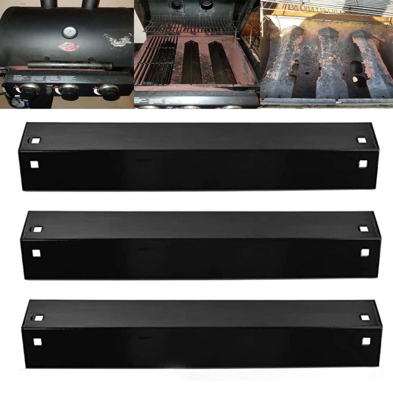 Grill Parts for Chargriller 5050 3001 3008 3030 4000 5252 5650Heat Plate Replacement Parts for King Griller Shield Tent Deflector black3pcs