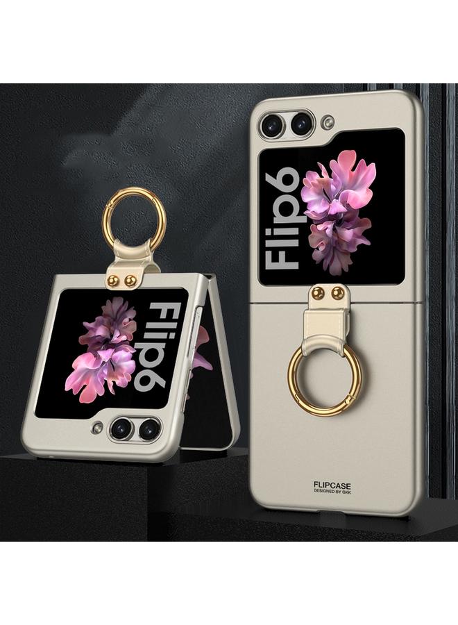The Bros Case For Samsung Galaxy Z Flip6 Ultra-thin PC Full Coverage Phone Case with Ring Holder