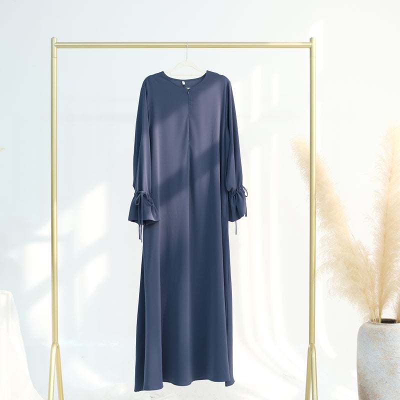 Loriya 2025 Loriya Solid Color Long Sleeve Maxi Dress -  LR938 - Image 1