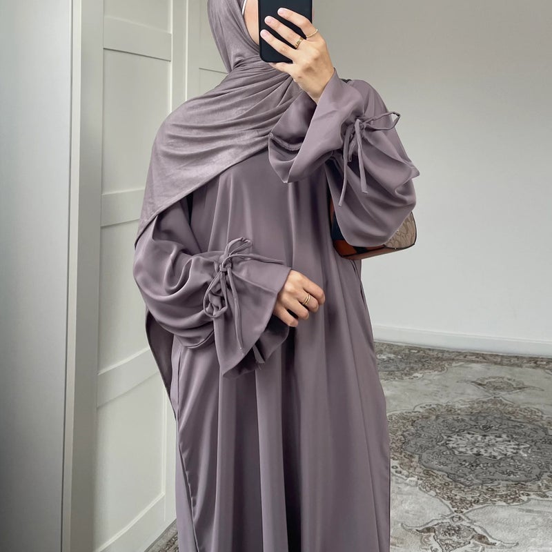 Loriya 2025 Loriya Solid Color Long Sleeve Maxi Dress -  LR938 - Image 3