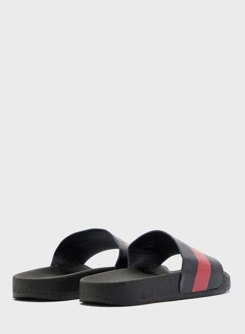 Coco Alyssa Striped Slides